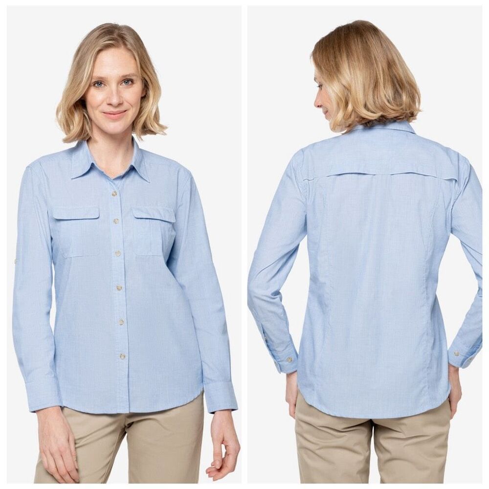 ExOfficio Insect Shield Women's Field‎ Shirt Pro Built-in Bug Repellent SZ XXL